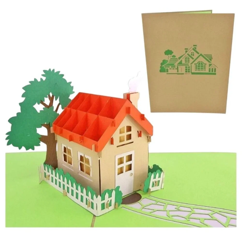 PopLife Family House 3D Pop Up Card House Warming New Home Housewarming Party